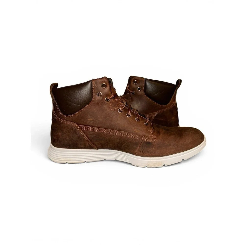 Timberland Killington Chukka Brown Full Grain Leather Sneaker Boots Mens Sz 11